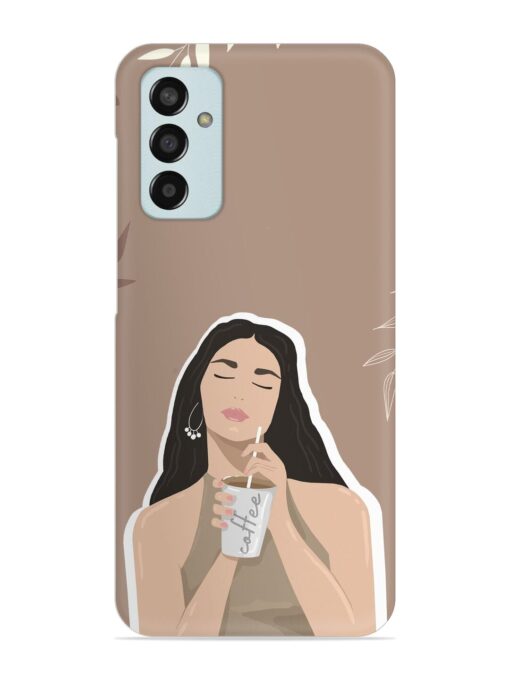 Girl With Coffee Snap Case for Samsung Galaxy F13