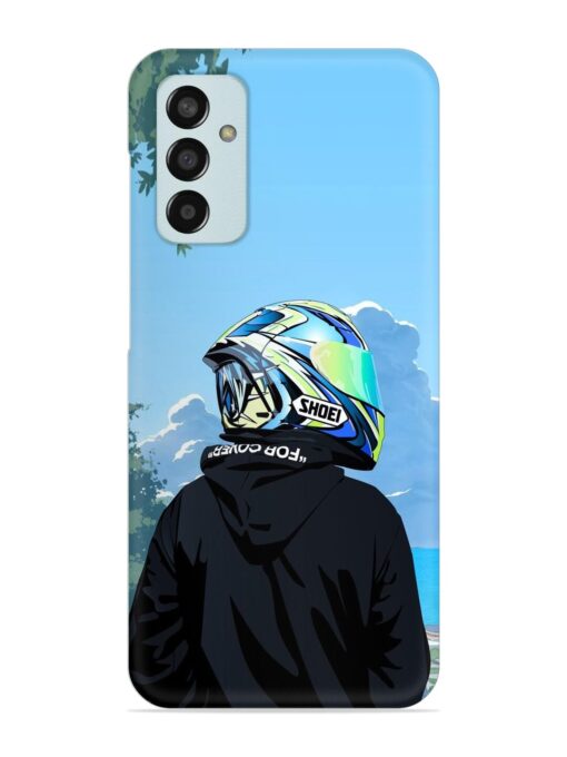 Rider With Helmet Snap Case for Samsung Galaxy F13