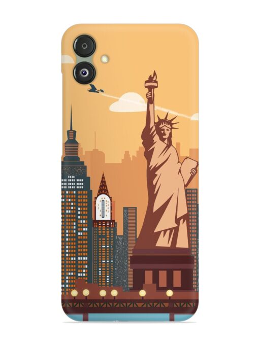 New York Statue Of Liberty Architectural Scenery Snap Case for Samsung Galaxy F14 (5G) Zapvi