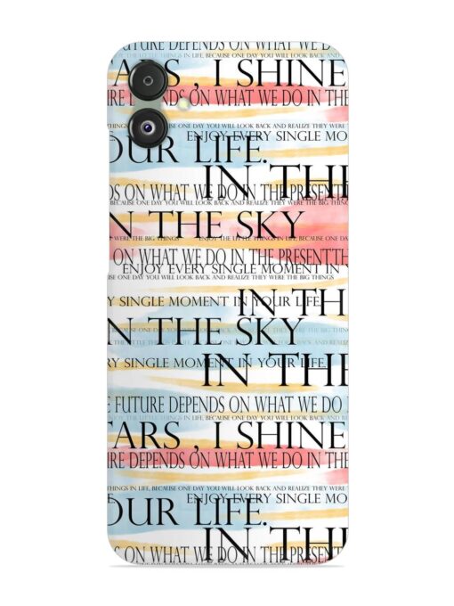 Seamless Slogans Pattern Snap Case for Samsung Galaxy F14 (5G) Zapvi