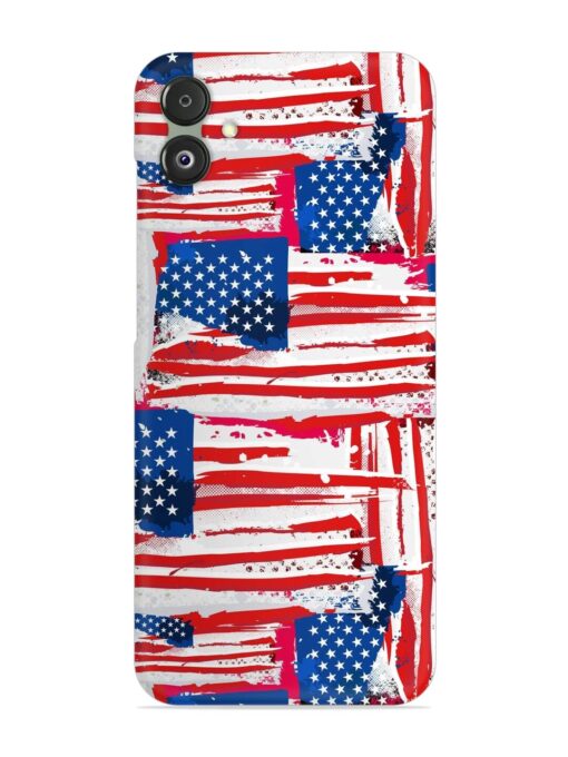 Usa Flag Seamless Snap Case for Samsung Galaxy F14 (5G) Zapvi