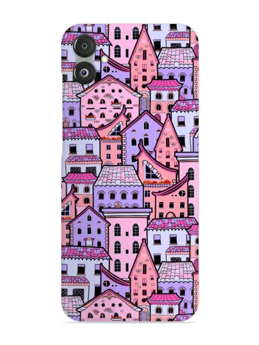 Seamless Pattern Houses Snap Case for Samsung Galaxy F14 (5G) Zapvi