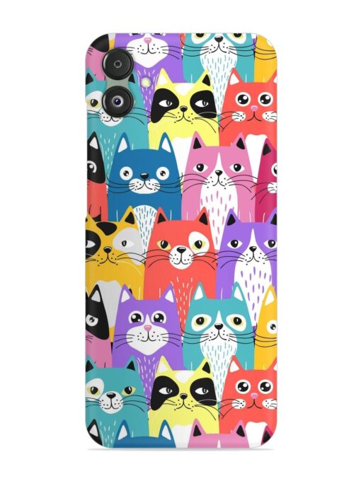 Funny Cartoon Cats Snap Case for Samsung Galaxy F14 (5G) Zapvi