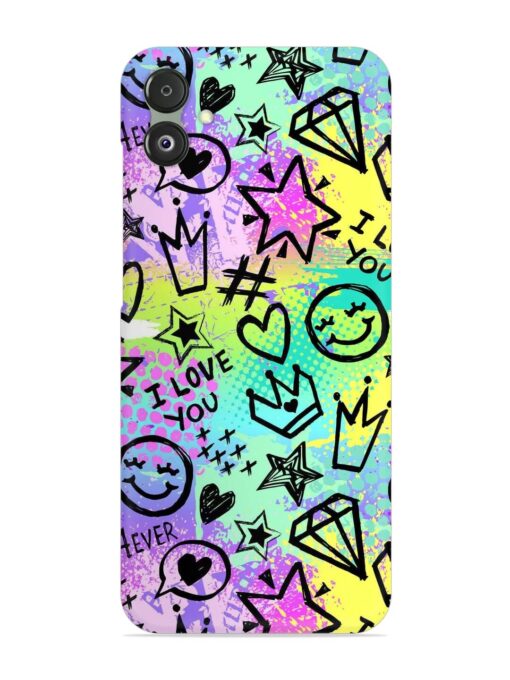 Bright Seamless Pattern Snap Case for Samsung Galaxy F14 (5G)