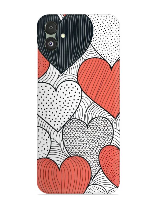 Girly Heart Seamless Snap Case for Samsung Galaxy F14 (5G) Zapvi