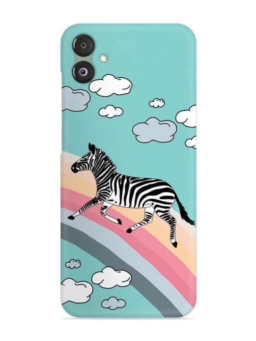 Running Zebra Snap Case for Samsung Galaxy F14 (5G) Zapvi