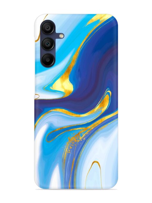 Watercolor Background With Golden Foil Snap Case for Samsung Galaxy F15 (5G) Zapvi