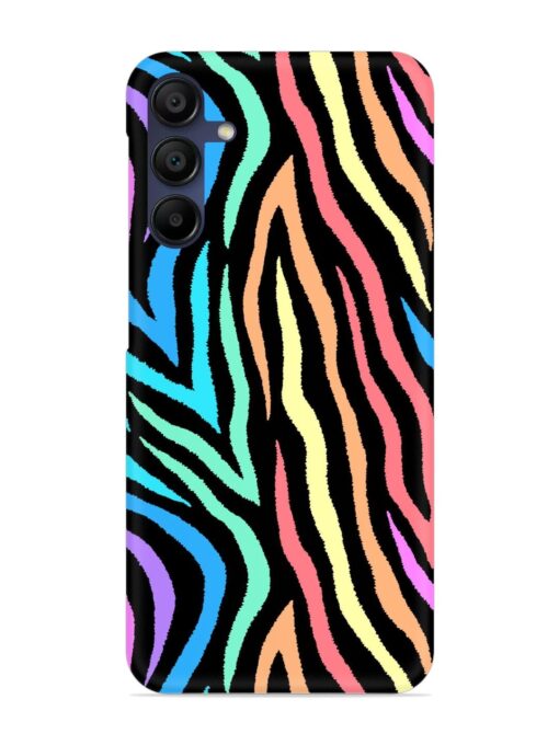 Colorful Abstract Zebra Snap Case for Samsung Galaxy F15 (5G)