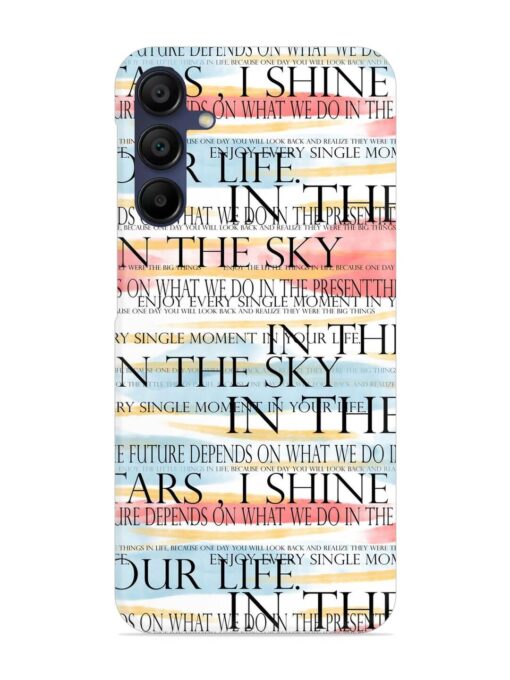 Seamless Slogans Pattern Snap Case for Samsung Galaxy F15 (5G) Zapvi