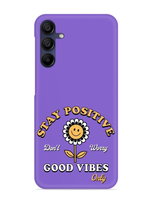 Retro Positive Flower Snap Case for Samsung Galaxy F15 (5G) Zapvi