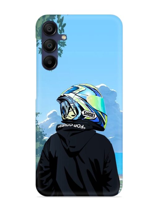 Rider With Helmet Snap Case for Samsung Galaxy F15 (5G) Zapvi