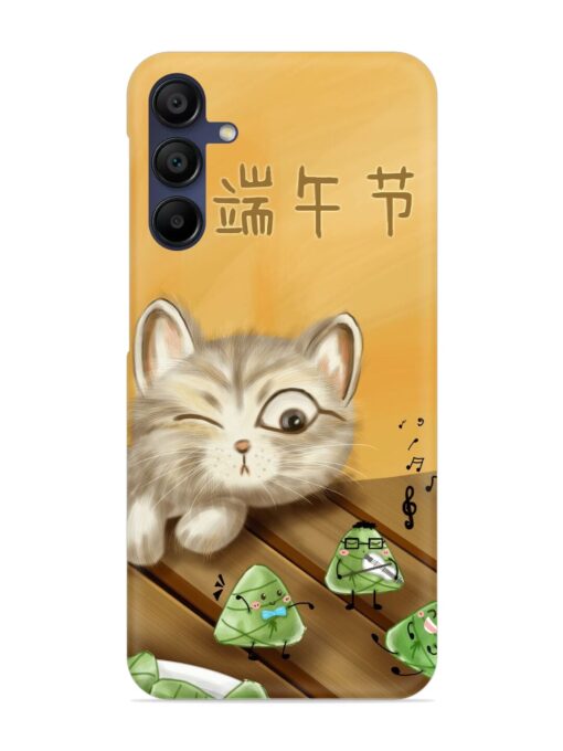 Cat Scorpion Dancing Snap Case for Samsung Galaxy F15 (5G)