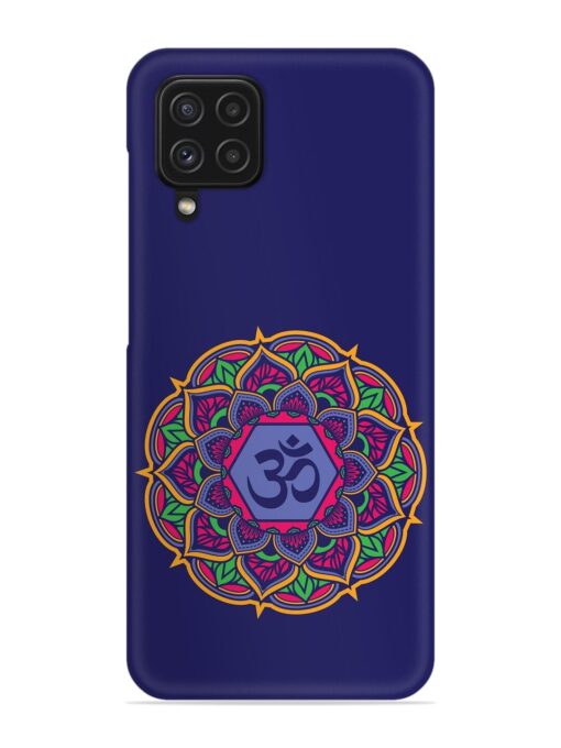 Om Mandala Art Blue Snap Case for Samsung Galaxy F22