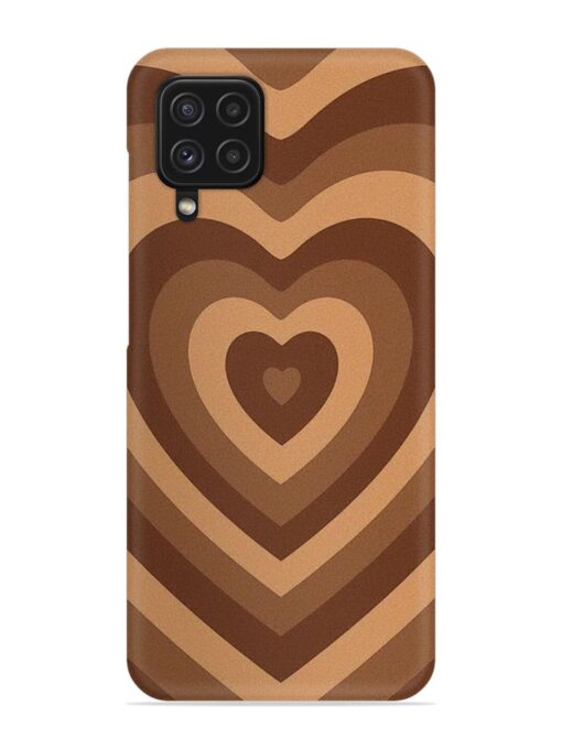 Brown Heart Snap Case for Samsung Galaxy F22