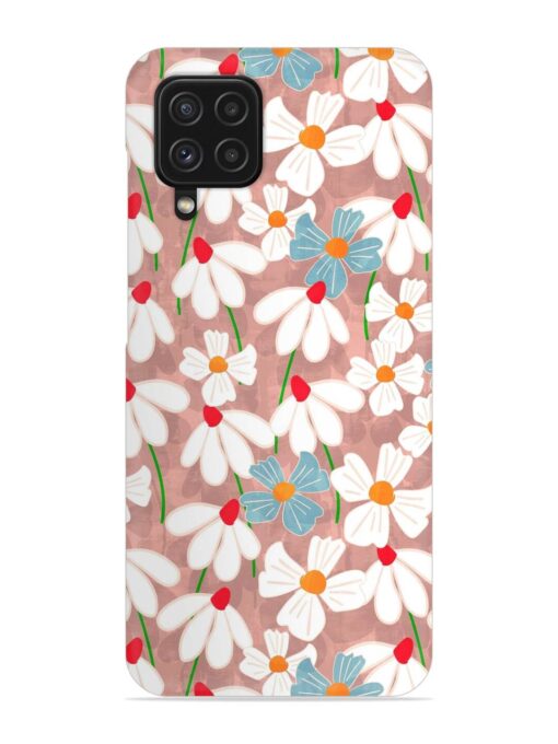 Abstract Petal Flowers Snap Case for Samsung Galaxy F22 Zapvi