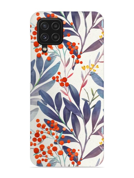 Seamless Floral Pattern Snap Case for Samsung Galaxy F22