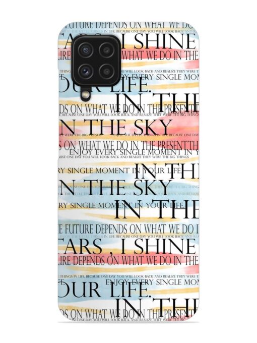 Seamless Slogans Pattern Snap Case for Samsung Galaxy F22