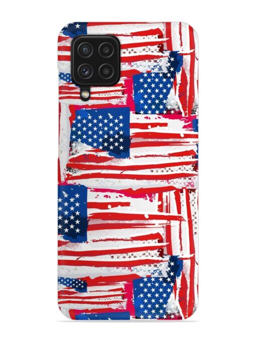 Usa Flag Seamless Snap Case for Samsung Galaxy F22 Zapvi