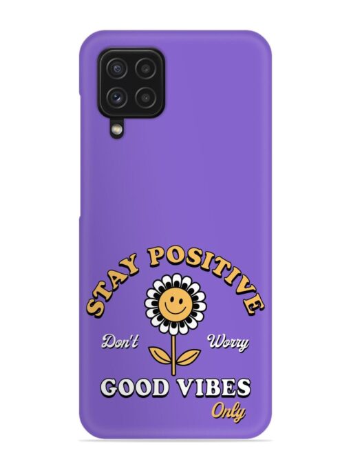 Retro Positive Flower Snap Case for Samsung Galaxy F22