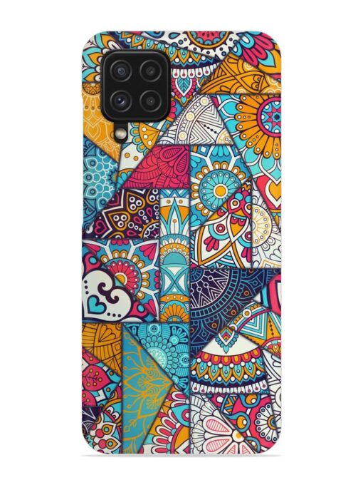 Patchwork Pattern Vintage Snap Case for Samsung Galaxy F22