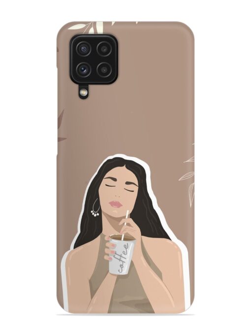 Girl With Coffee Snap Case for Samsung Galaxy F22