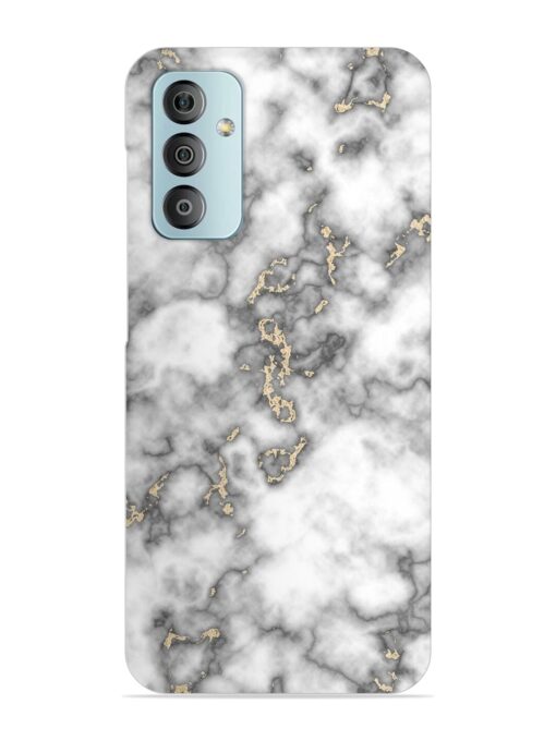 Gray And Gold Marble Snap Case for Samsung Galaxy F23 (5G) Zapvi