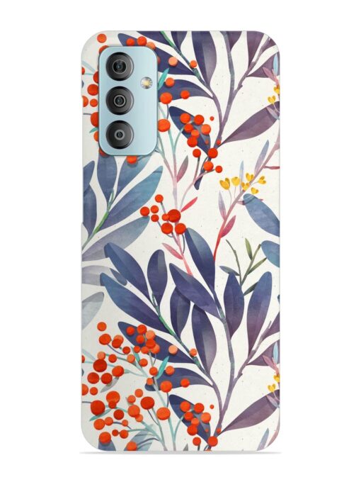 Seamless Floral Pattern Snap Case for Samsung Galaxy F23 (5G)