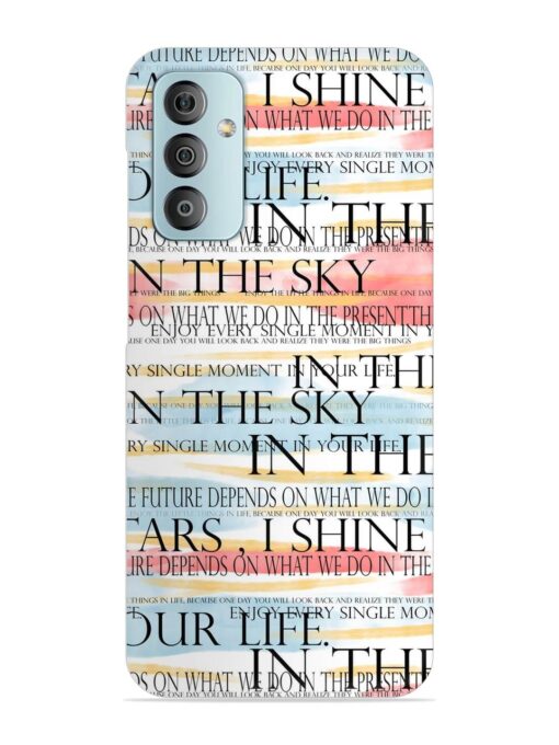 Seamless Slogans Pattern Snap Case for Samsung Galaxy F23 (5G)