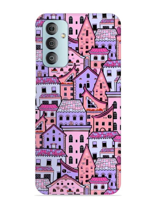 Seamless Pattern Houses Snap Case for Samsung Galaxy F23 (5G)