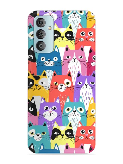 Funny Cartoon Cats Snap Case for Samsung Galaxy F23 (5G)