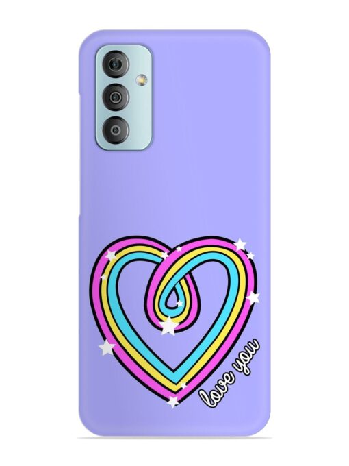 Colorful Rainbow Heart Snap Case for Samsung Galaxy F23 (5G)