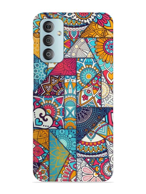 Patchwork Pattern Vintage Snap Case for Samsung Galaxy F23 (5G)