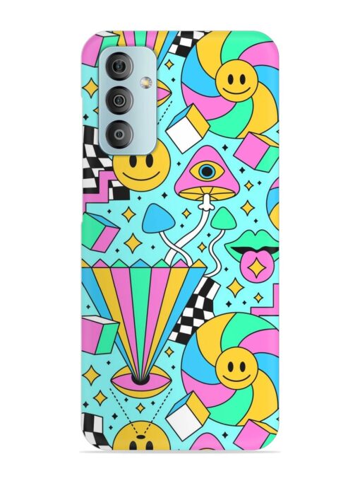 Trippy Rainbow 60S Snap Case for Samsung Galaxy F23 (5G)