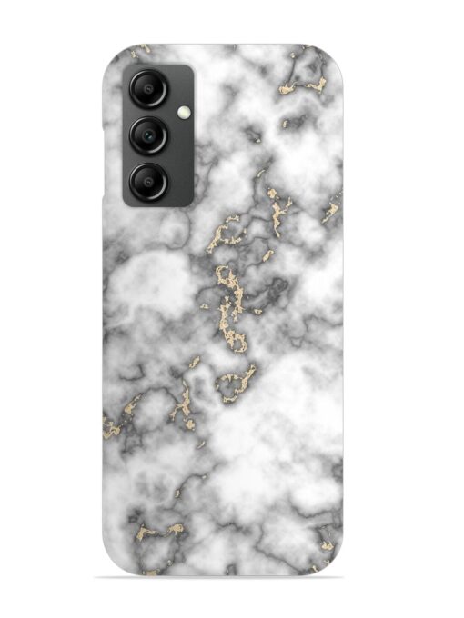 Gray And Gold Marble Snap Case for Samsung Galaxy F34 (5G) Zapvi