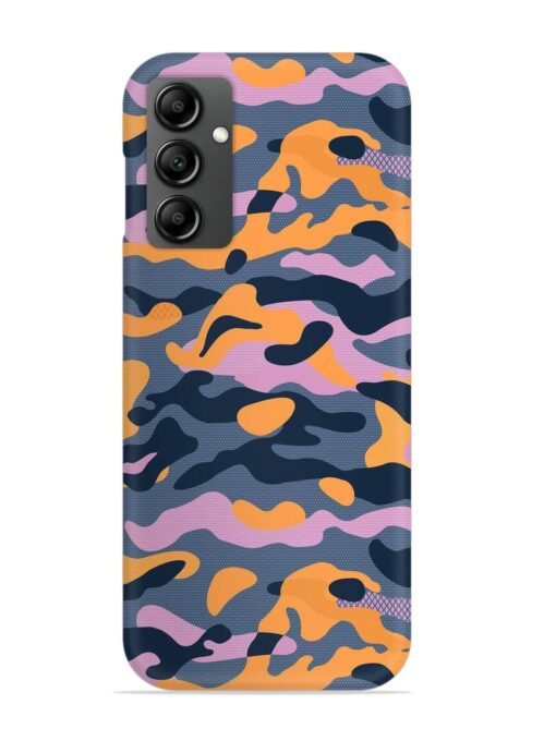 Camouflage Army Military English Orange Art Snap Case for Samsung Galaxy F34 (5G) Zapvi