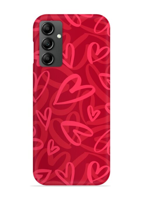 Seamless Romantic Pattern Snap Case for Samsung Galaxy F34 (5G) Zapvi