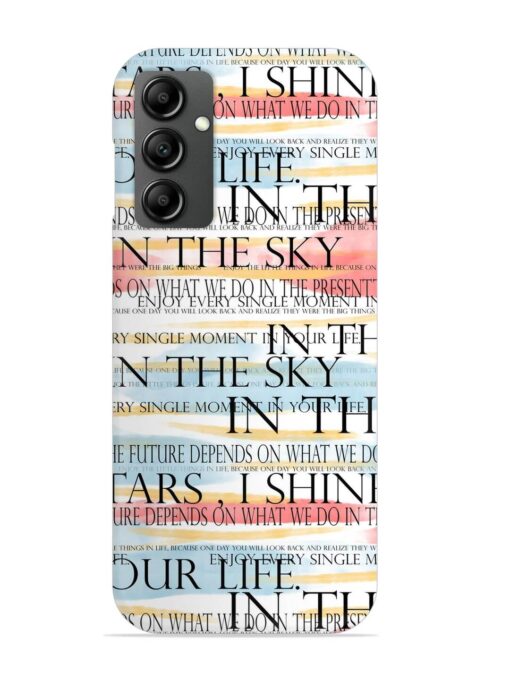 Seamless Slogans Pattern Snap Case for Samsung Galaxy F34 (5G) Zapvi