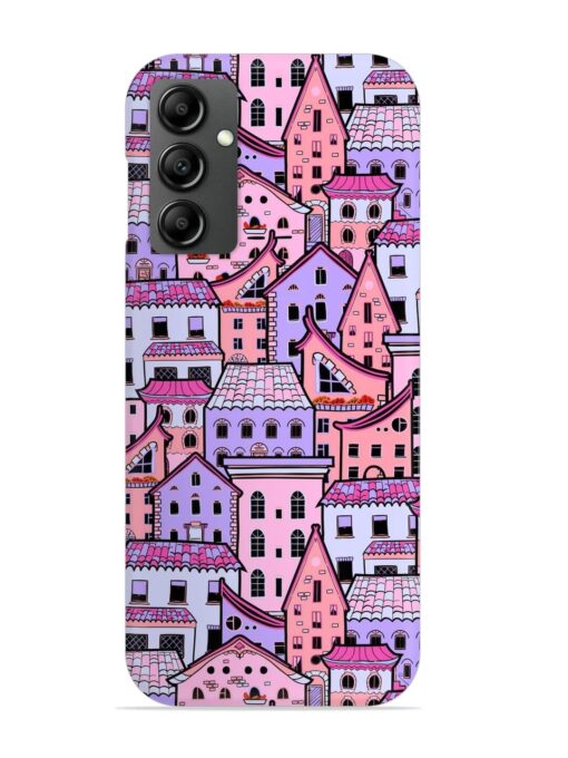 Seamless Pattern Houses Snap Case for Samsung Galaxy F34 (5G)