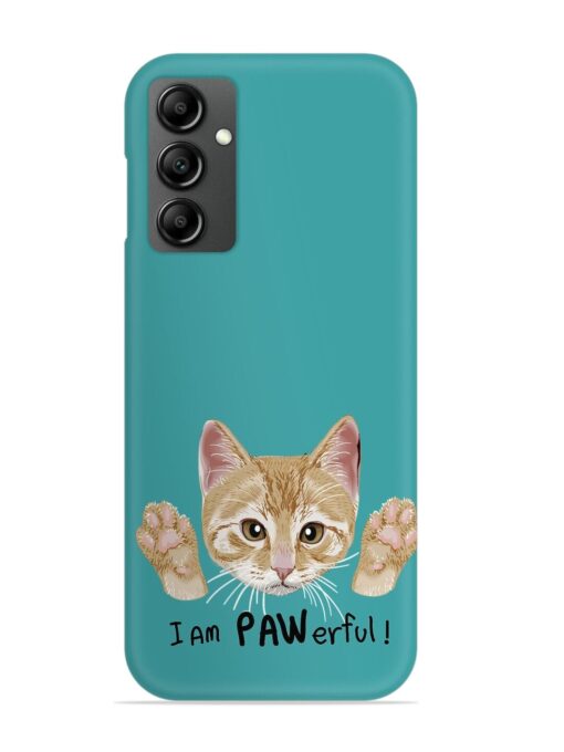 Typography Slogan Cat Snap Case for Samsung Galaxy F34 (5G) Zapvi