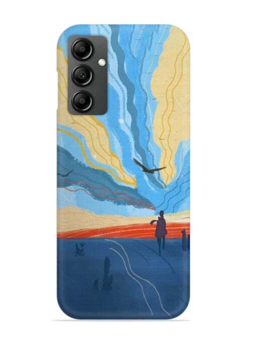 Minimal Abstract Landscape Snap Case for Samsung Galaxy F34 (5G)