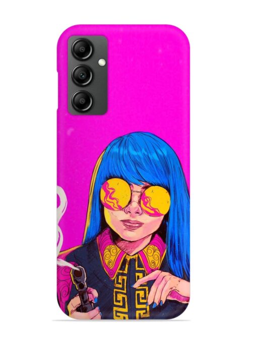 Aesthetic Anime Girl Snap Case for Samsung Galaxy F34 (5G) Zapvi