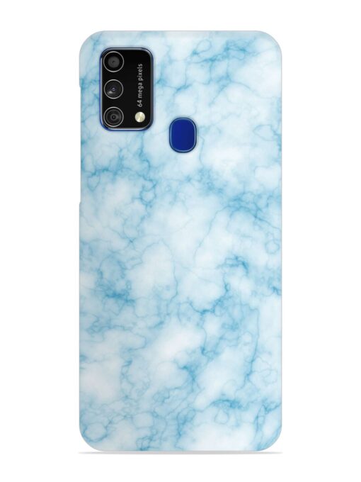 Blue White Natural Marble Snap Case for Samsung Galaxy F41 Zapvi