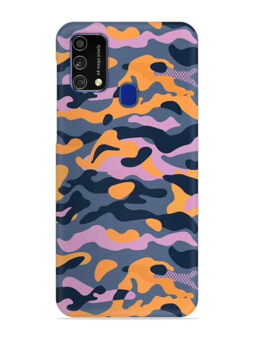 Camouflage Army Military English Orange Art Snap Case for Samsung Galaxy F41 Zapvi