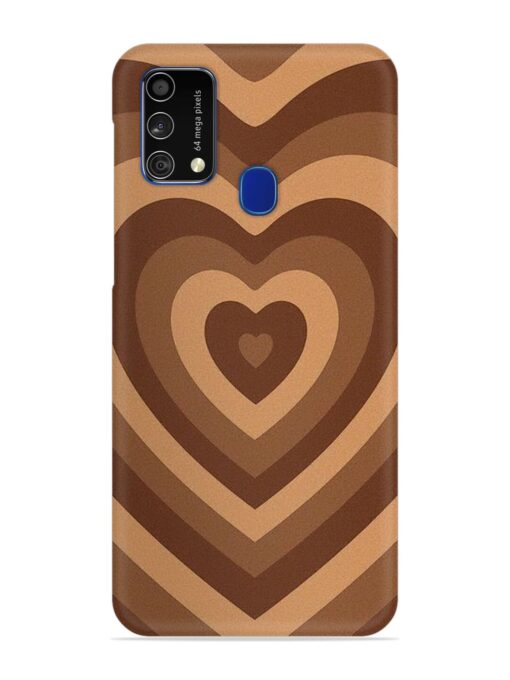 Brown Heart Snap Case for Samsung Galaxy F41 Zapvi