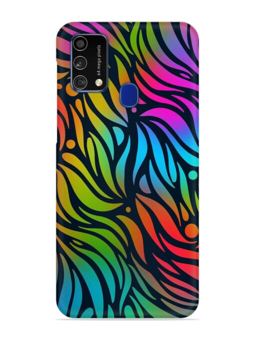 Abstract Leaf Design Snap Case for Samsung Galaxy F41 Zapvi