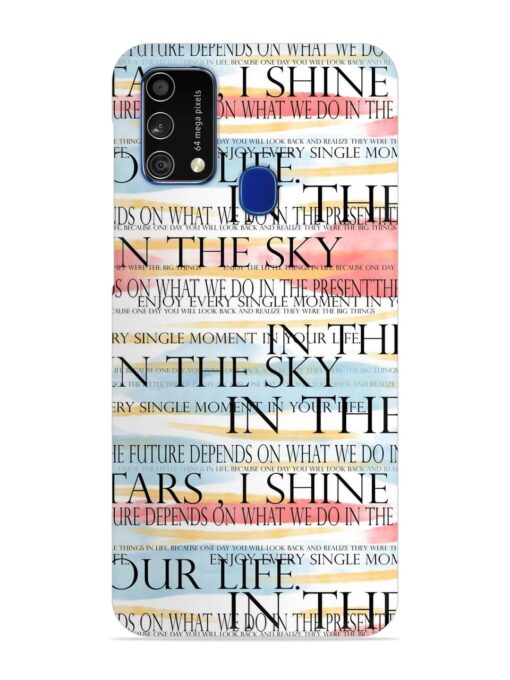 Seamless Slogans Pattern Snap Case for Samsung Galaxy F41