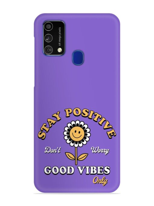 Retro Positive Flower Snap Case for Samsung Galaxy F41 Zapvi