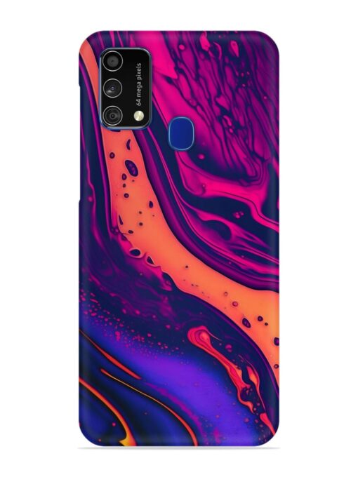 Fluid Blue Pink Art Snap Case for Samsung Galaxy F41 Zapvi