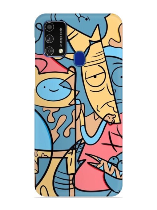 Silly Face Doodle Snap Case for Samsung Galaxy F41