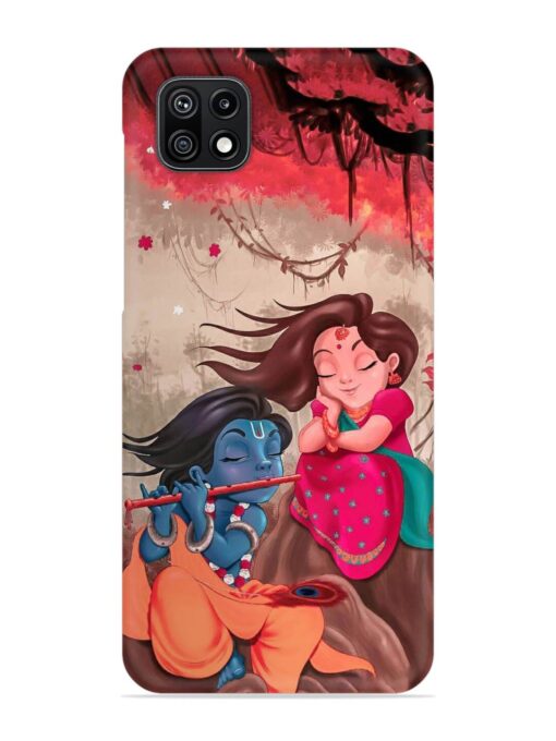 Radhe Krishna Water Art Snap Case for Samsung Galaxy F42 (5G) Zapvi